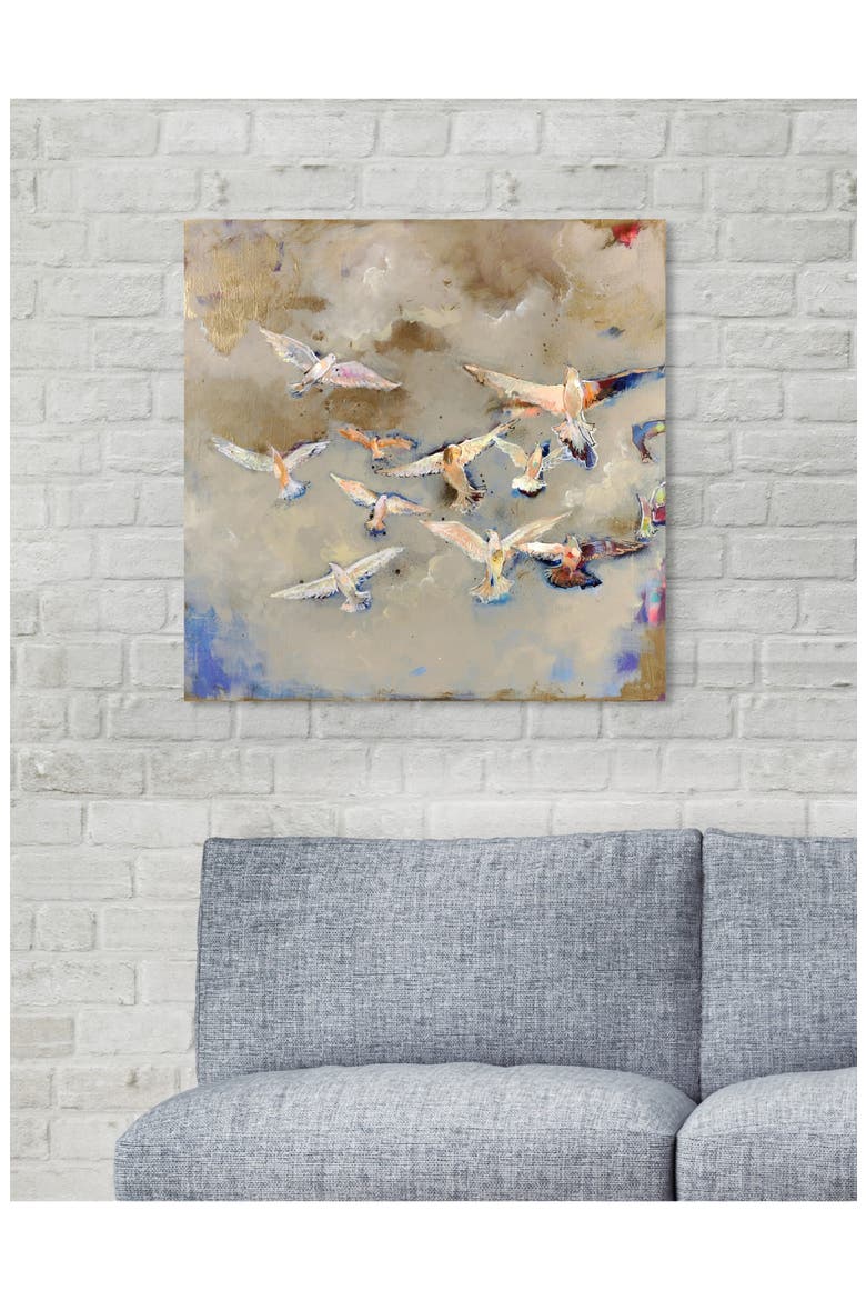 Will Find Your Way Canvas Wall Art, Alternate, color, TAN BLUE BROWN