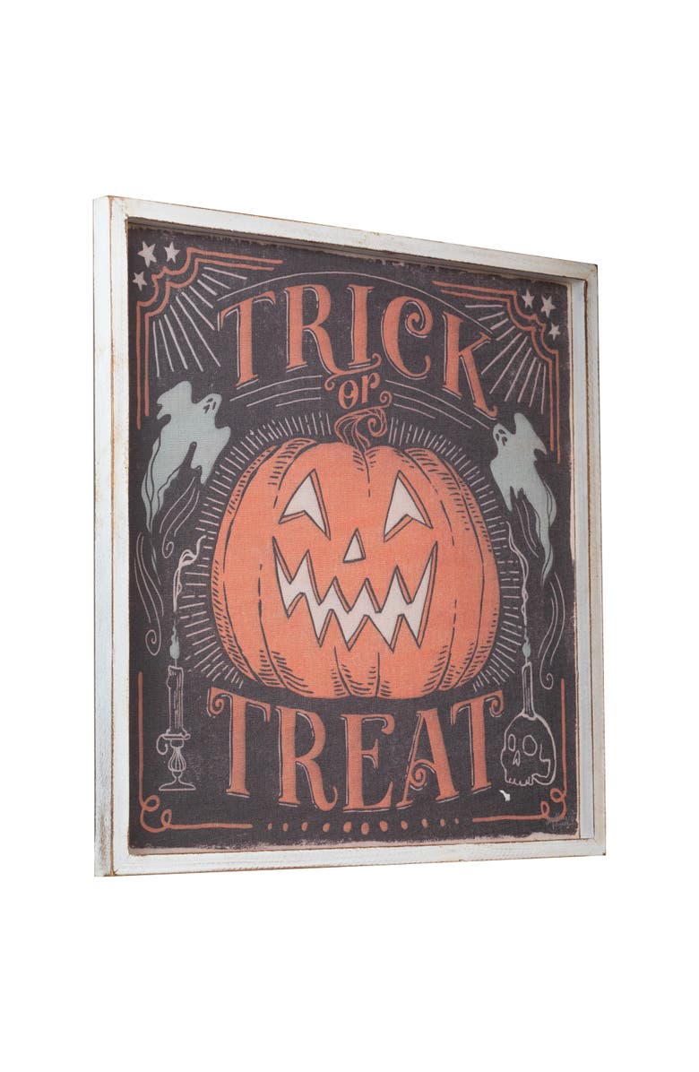 Northlight Trick or Treat Jack-O-Lantern Halloween Wall Sign - 18.75", Alternate, color, Orange