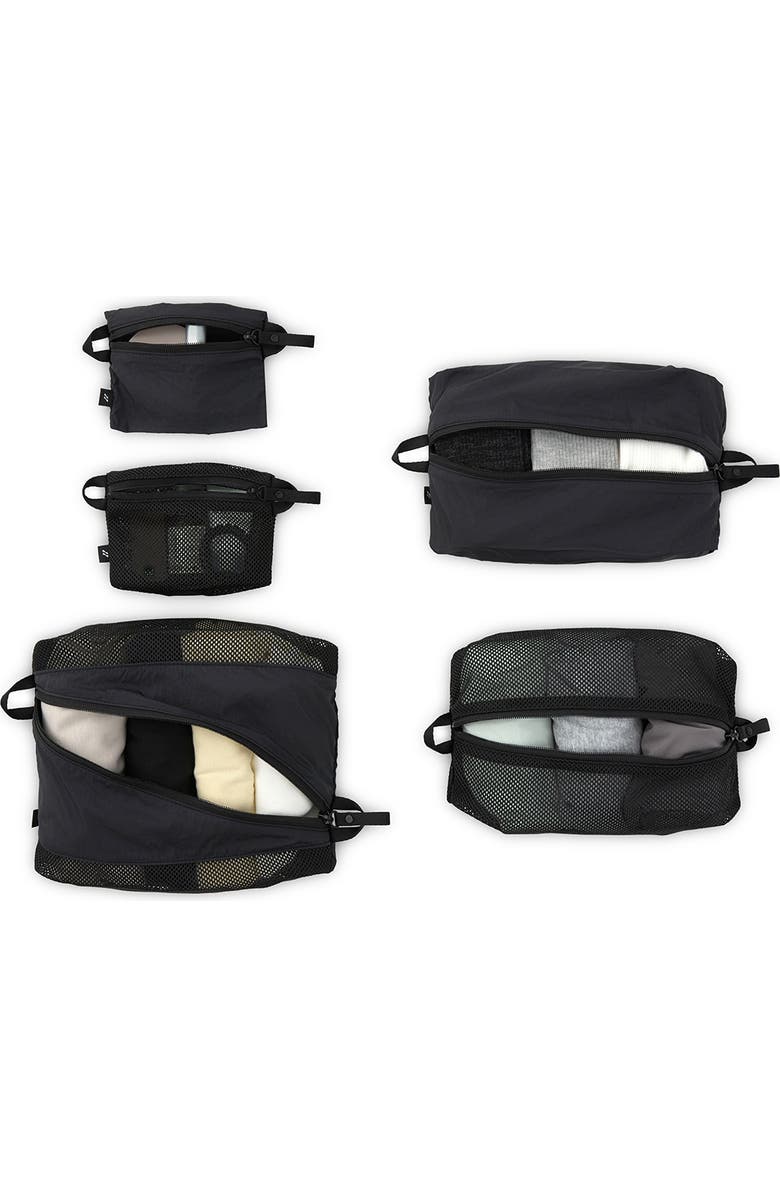 LOJEL ORDO Everyday 5-Piece Travel Packing Cube Organizer Set, Main, color, Black