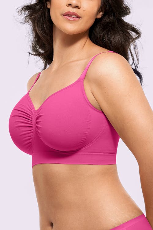 Shapellx Skin Flow Smooth Unlined Wireless Bra In Purple
