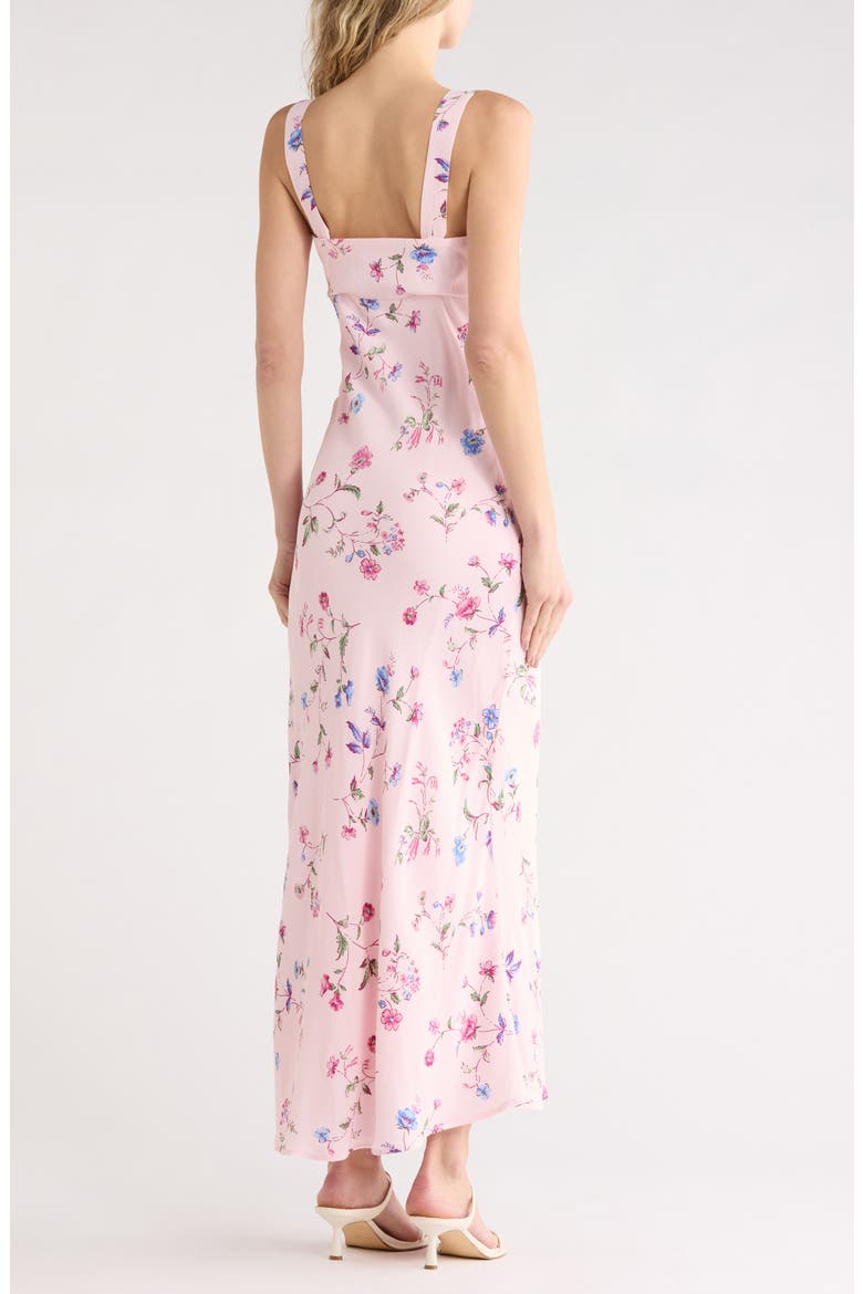Floral Print Maxi Dress, Alternate, color, BLUSH WILDFLOWER