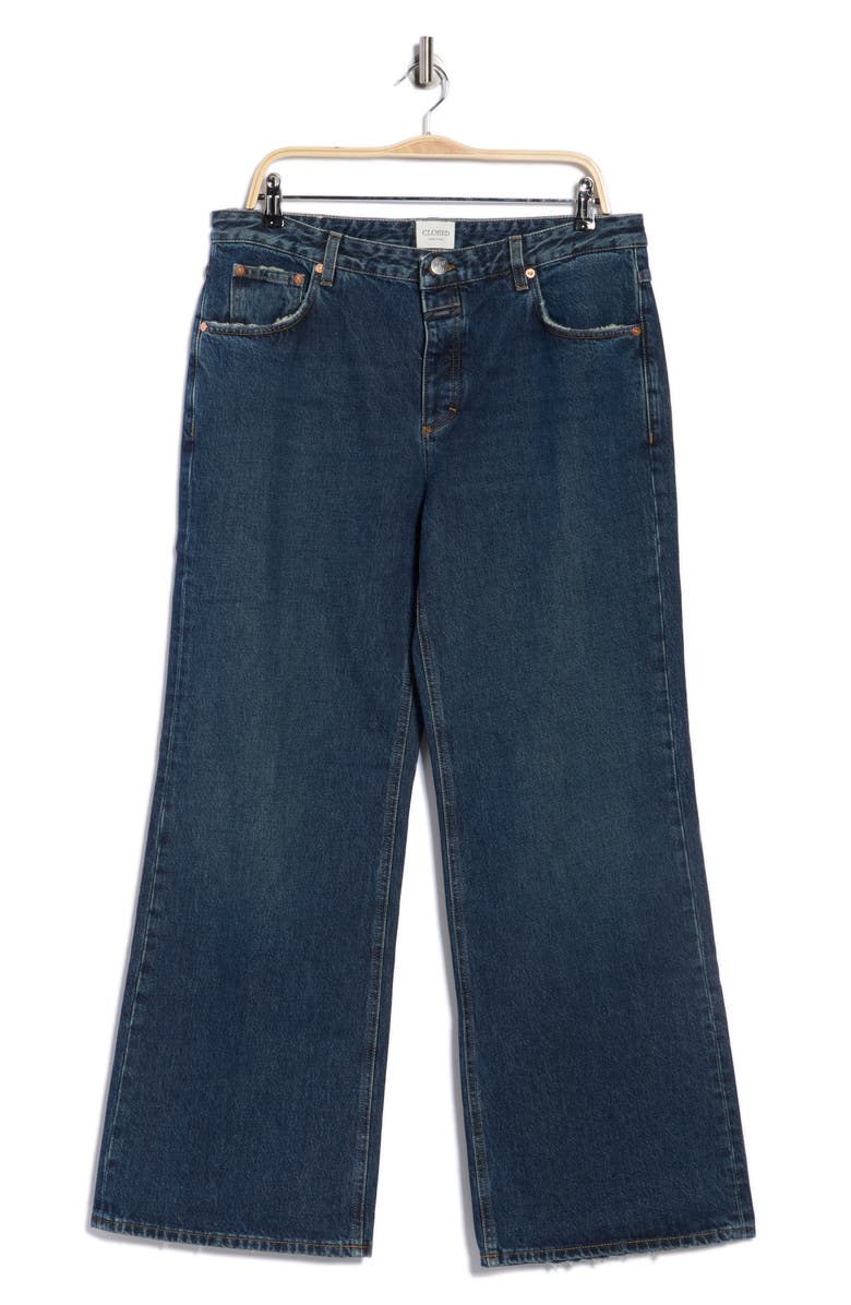 Closed Wide Leg Pedal Pusher Jeans, Alternate, color, Light Blue