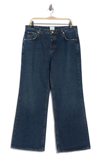 Closed Wide Leg Pedal Pusher Jeans In Blue