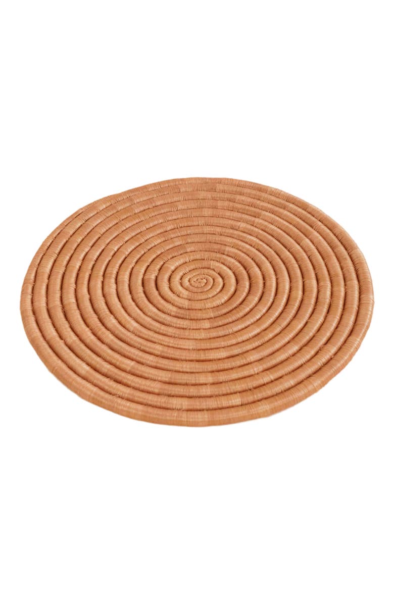 indego africa 12" Sisal Placemat - Tea, Alternate, color, Brown