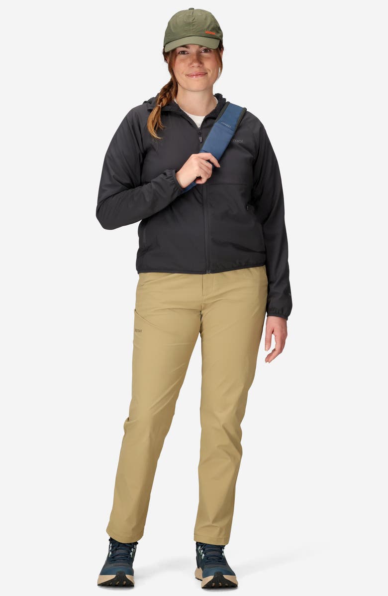 Marmot Aerothermal Hooded Jacket, Alternate, color, Black