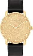 COACH Elliot Leather Strap Watch, 36mm