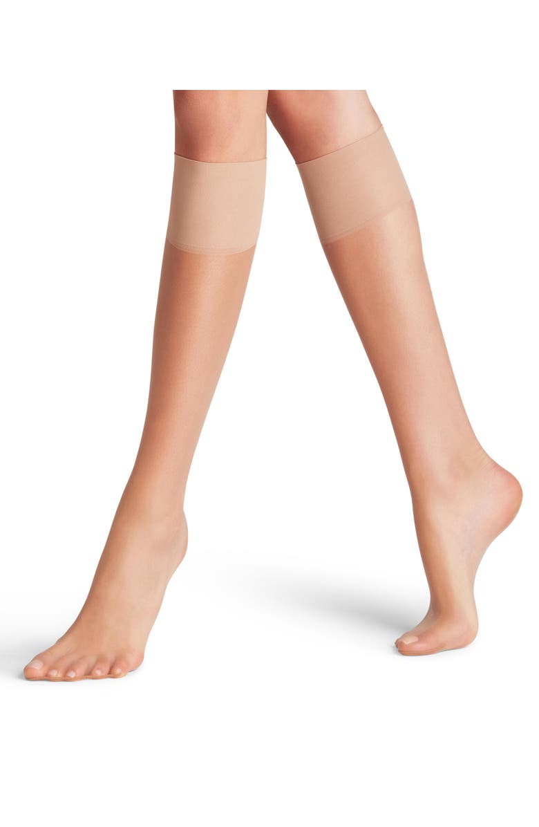 Falke Shelina 12 Denier Ultra Sheer Knee High Socks, Main, color, Golden