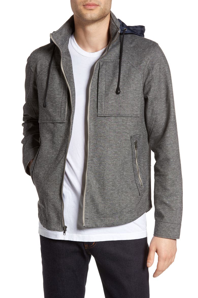 Zip Jacket, Main, color, GREY