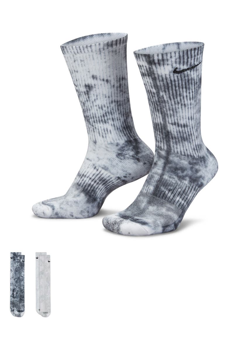 Nike Dri-FIT 2-Pack Assorted Everyday Plus Athletic Socks, Main, color,