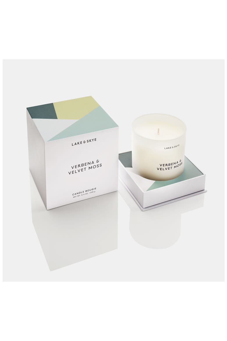 Verbena & Velvet Moss Scented Candle, Alternate, color, NO COLOR