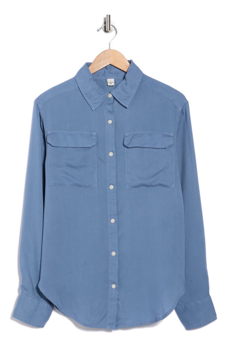 Utility Button-Up Shirt, Alternate, color, INFINITY