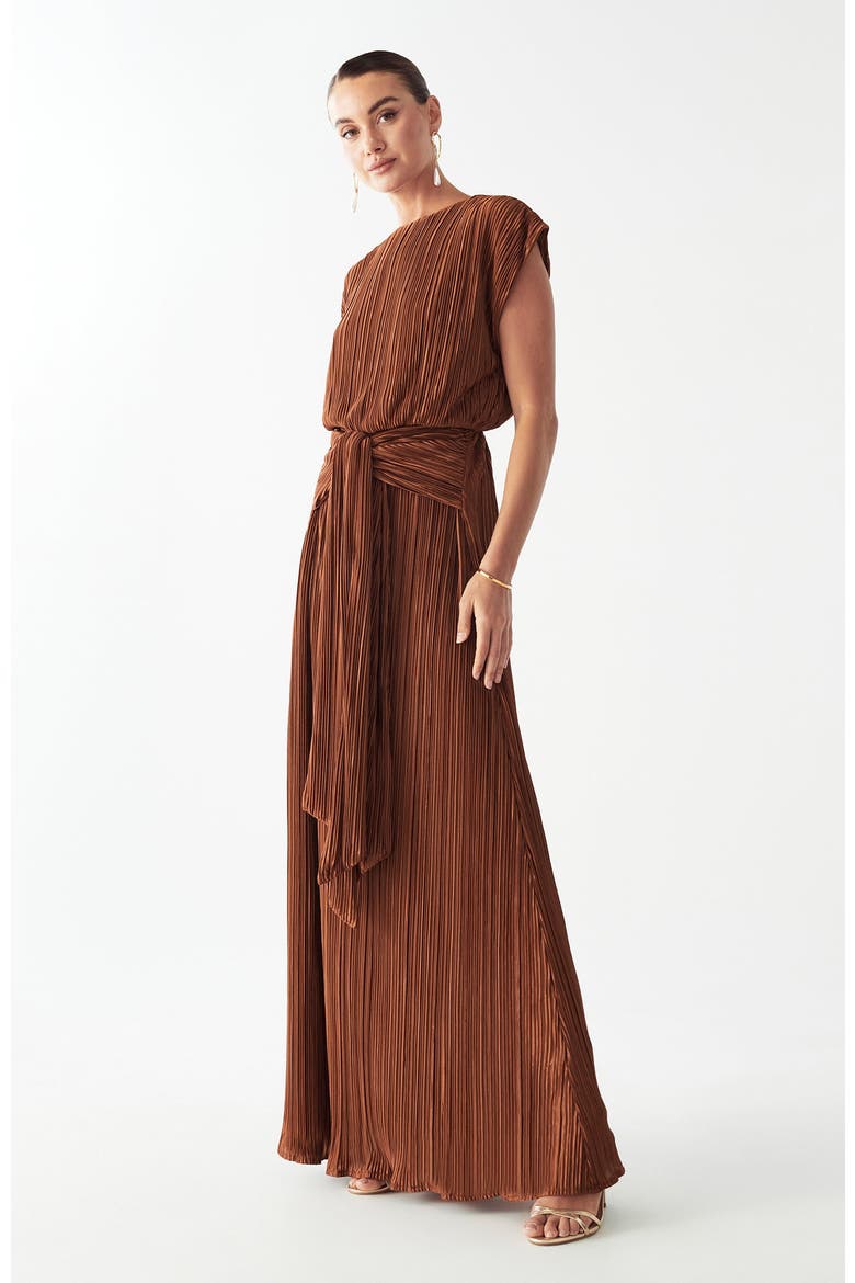 Zarina Maxi Dress, Alternate, color, Rust