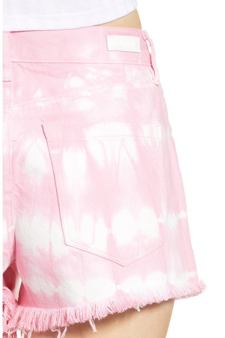 The Barrow Tie Dye Denim Shorts, Alternate, color, BUBBLE PINK