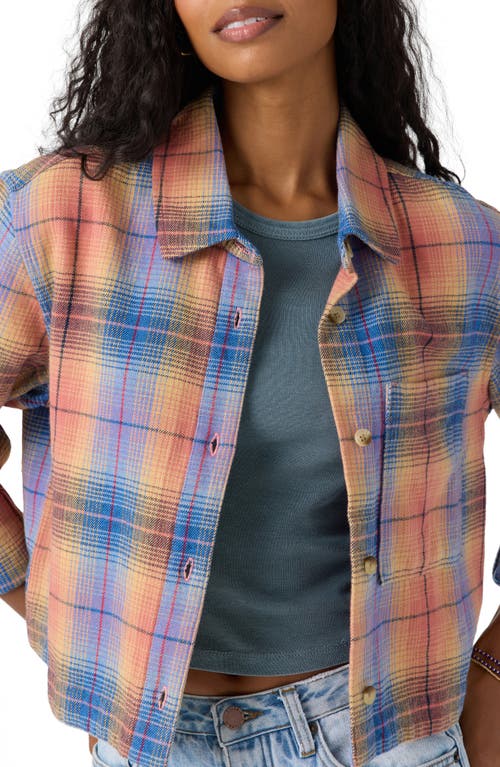 O'neill Roy Crop Flannel Button-up Shirt In Multi