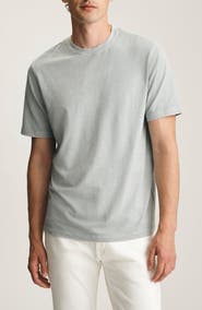 Mavi Jeans Pale Grey Slub Cotton Blend T-Shirt