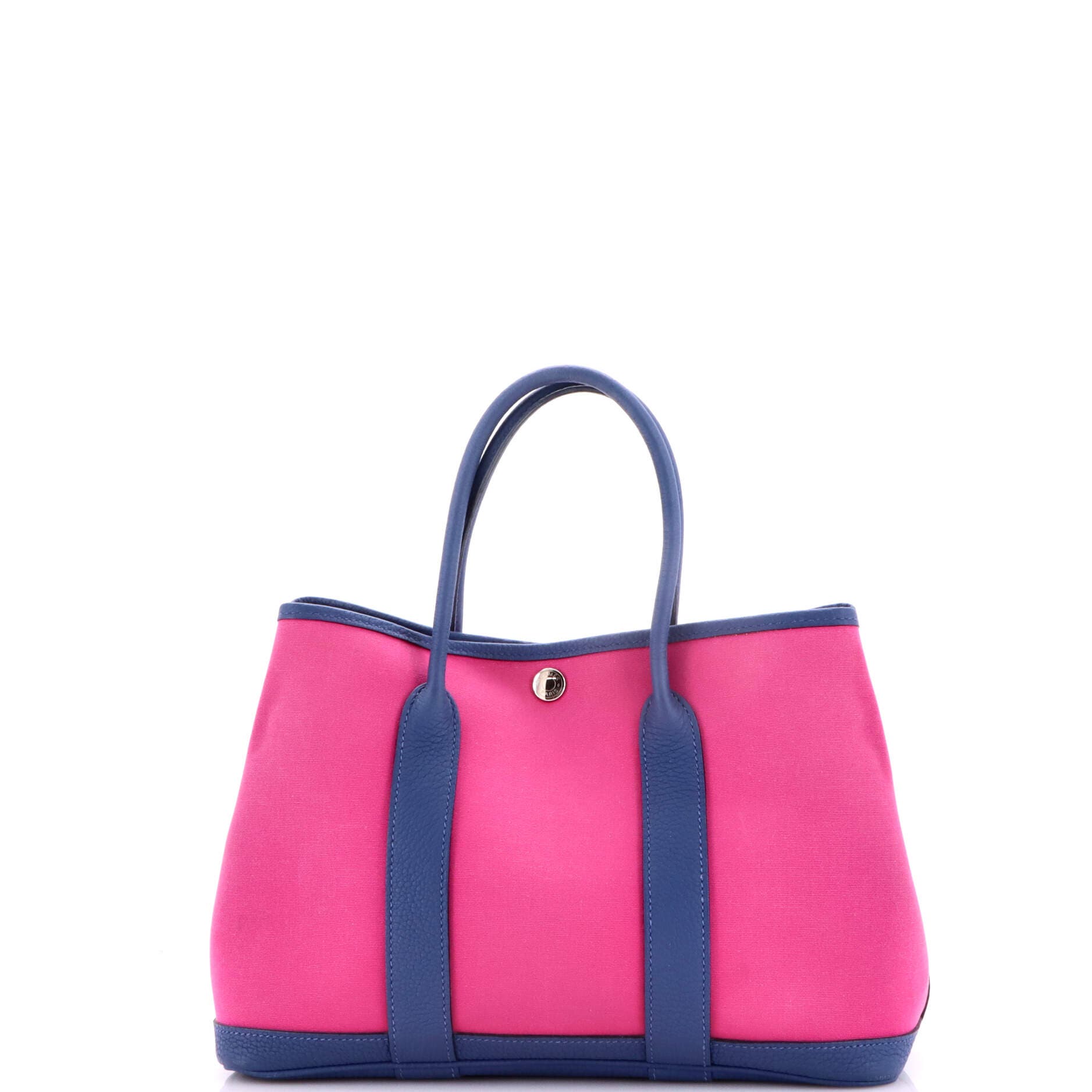 Pre-Owned Hermes Garden Party Tote Toile and Leather 30, Alternate, color, Rose Pourpre