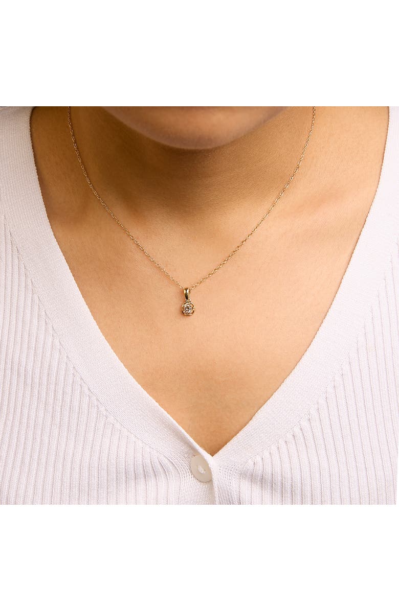 Haus of Brilliance 14K Yellow Gold Plated Silver 1/5 Cttw Diamond Openwork Pendant Necklace, Alternate, color, Yellow Gold Over Silver