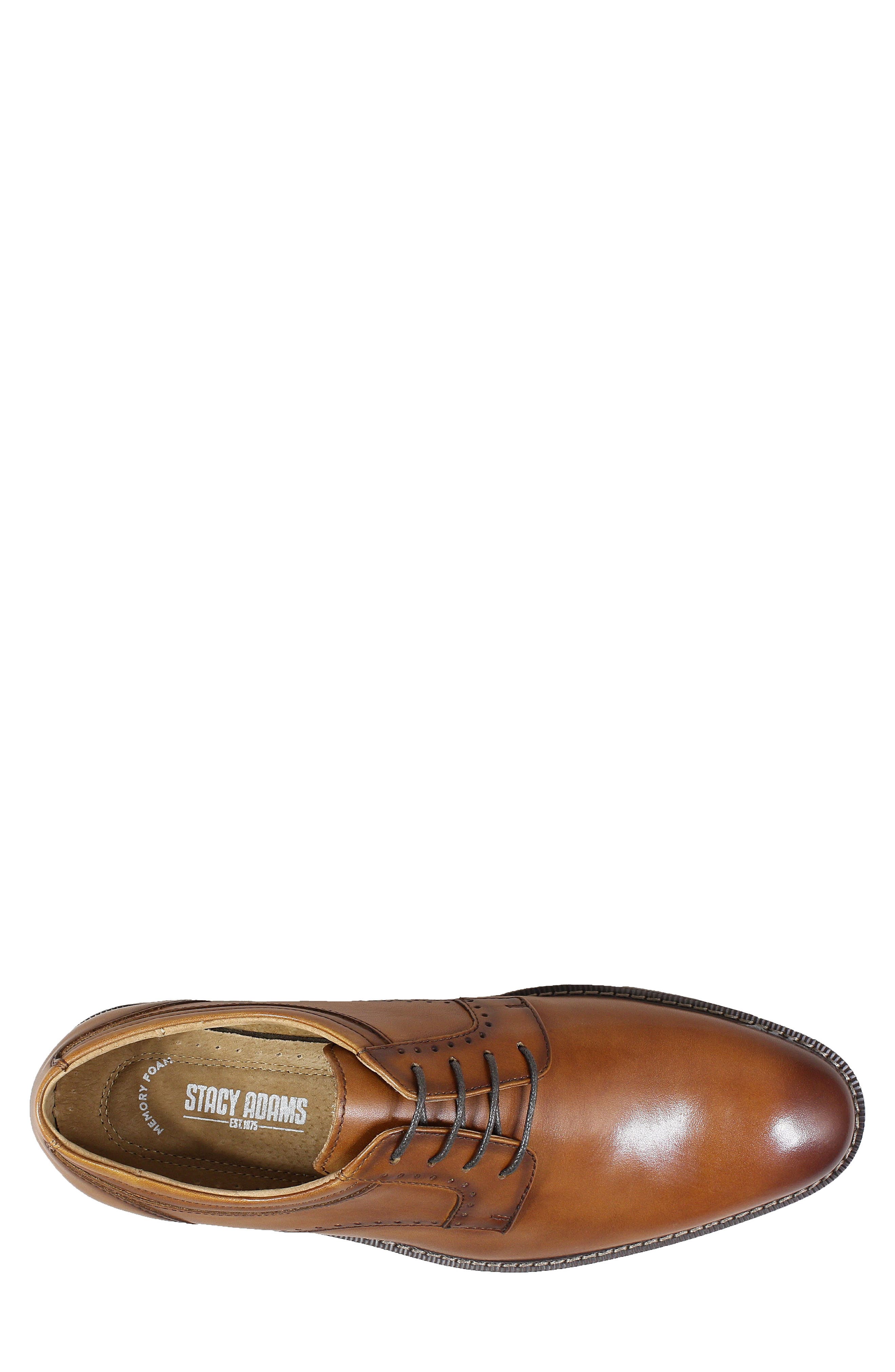 Faulkner Plain Toe Derby, Alternate, color, COGNAC