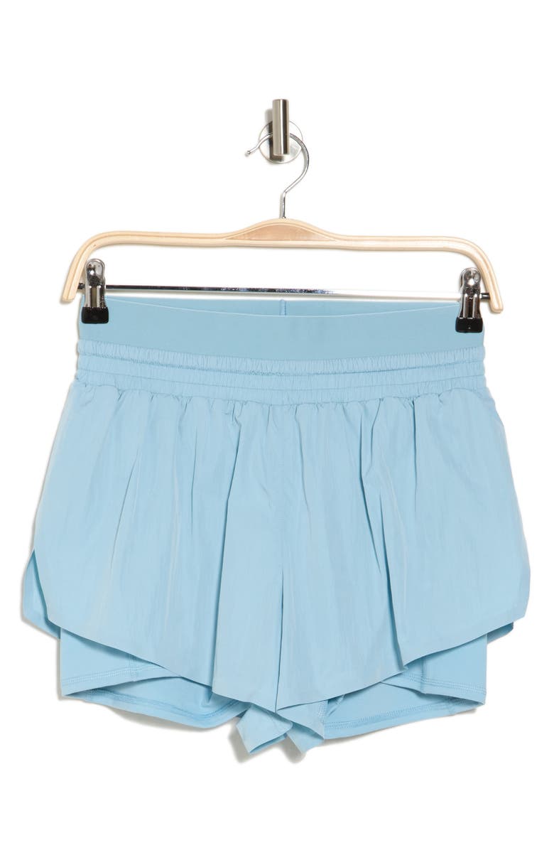 YOGALICIOUS Haven Running Shorts, Alternate, color, Forget-Me-Not