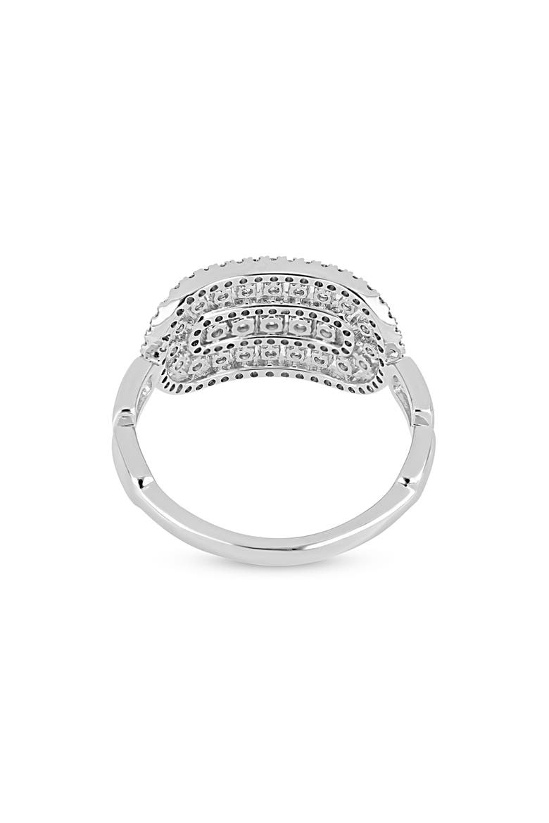 18K Gold Diamond Trend Ring, Alternate, color, 18KW