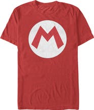 NINTENDO Men's Nintendo Mario Circle Icon  Graphic T-Shirt