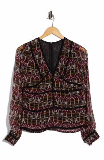 Print Silk Blouse