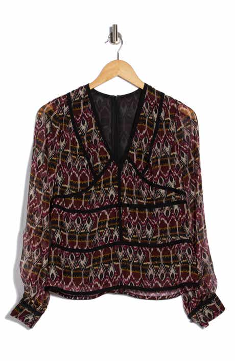 Longchamp Print Silk Blouse
