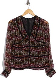 Longchamp Print Silk Blouse