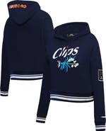 PRO STANDARD Women's Pro Standard Navy LA Clippers 2023/24 City Edition Cropped Pullover Hoodie