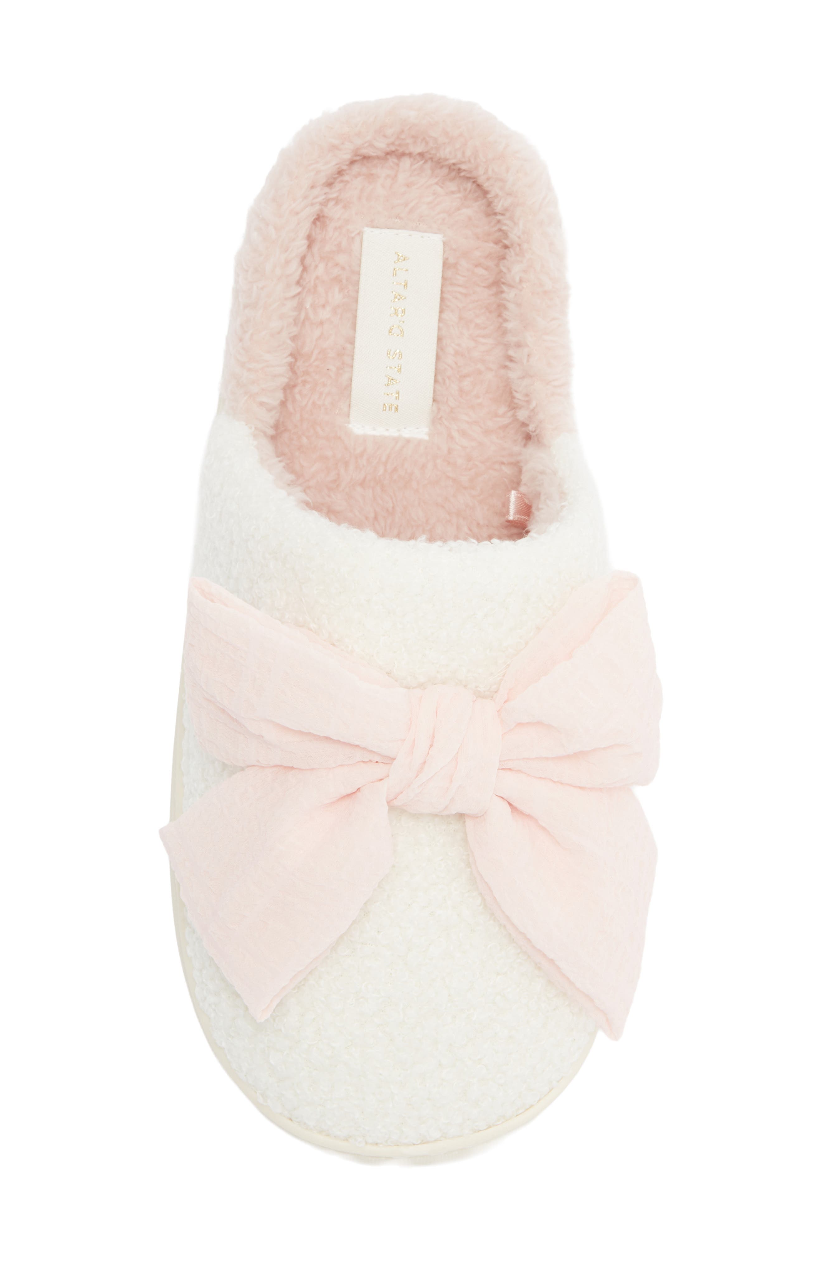 MIA x Altar'd State Bonnie Bow Slipper, Alternate, color, 3D Pink Bow