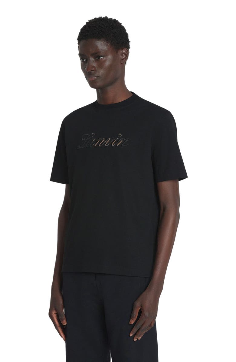 Lanvin LOGO DENIM T-SHIRT, Alternate, color, 