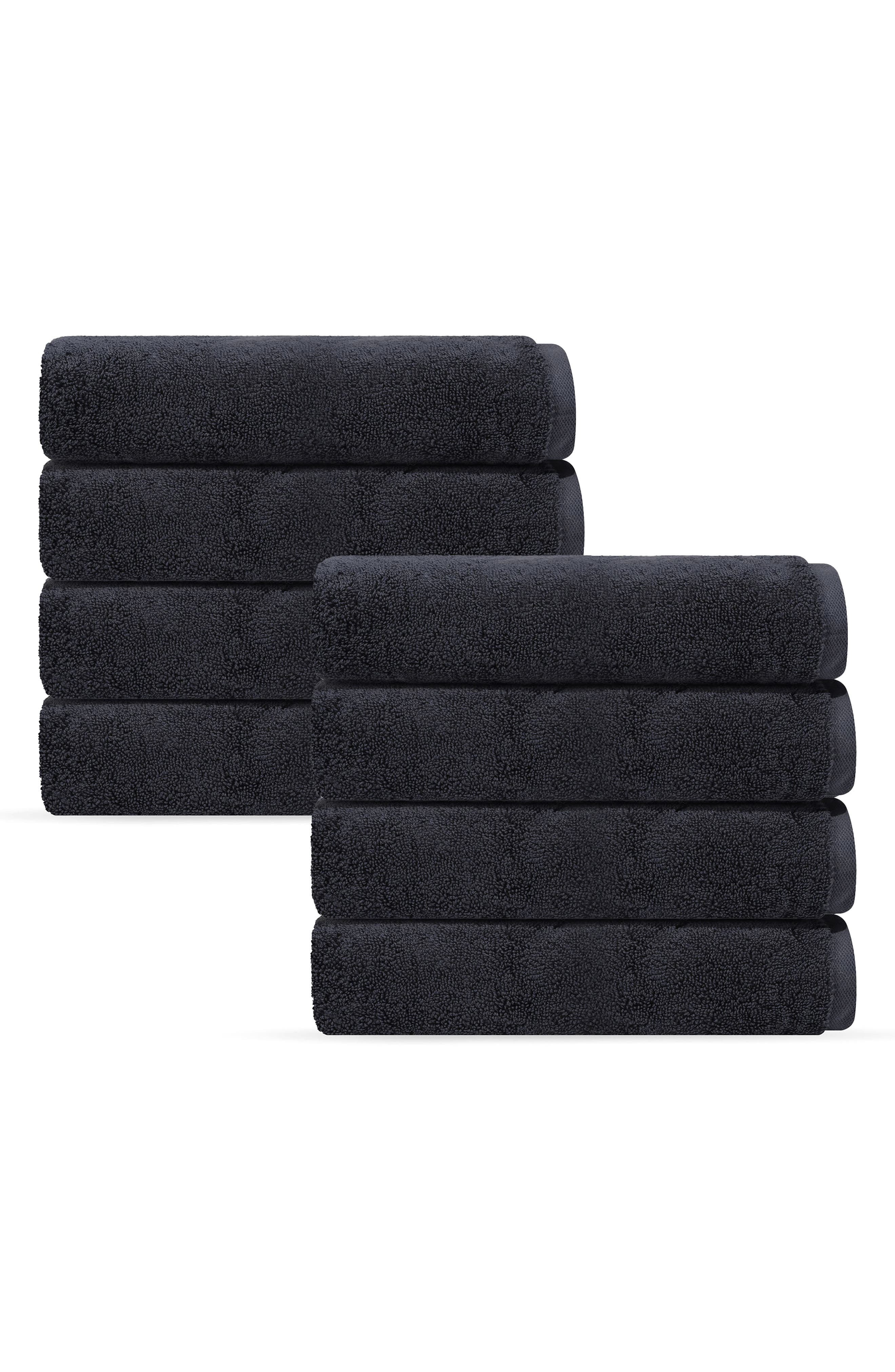 DePera Puresoft 8-Piece Turkish Cotton Hand Towel Set