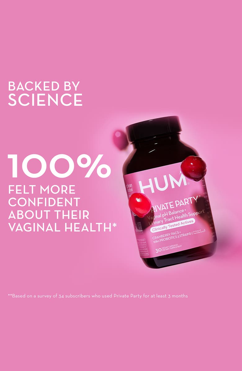 Hum Nutrition Private Party<sup>™</sup> probiotic for vaginal health + urinary tract health Supplement, Alternate, color,