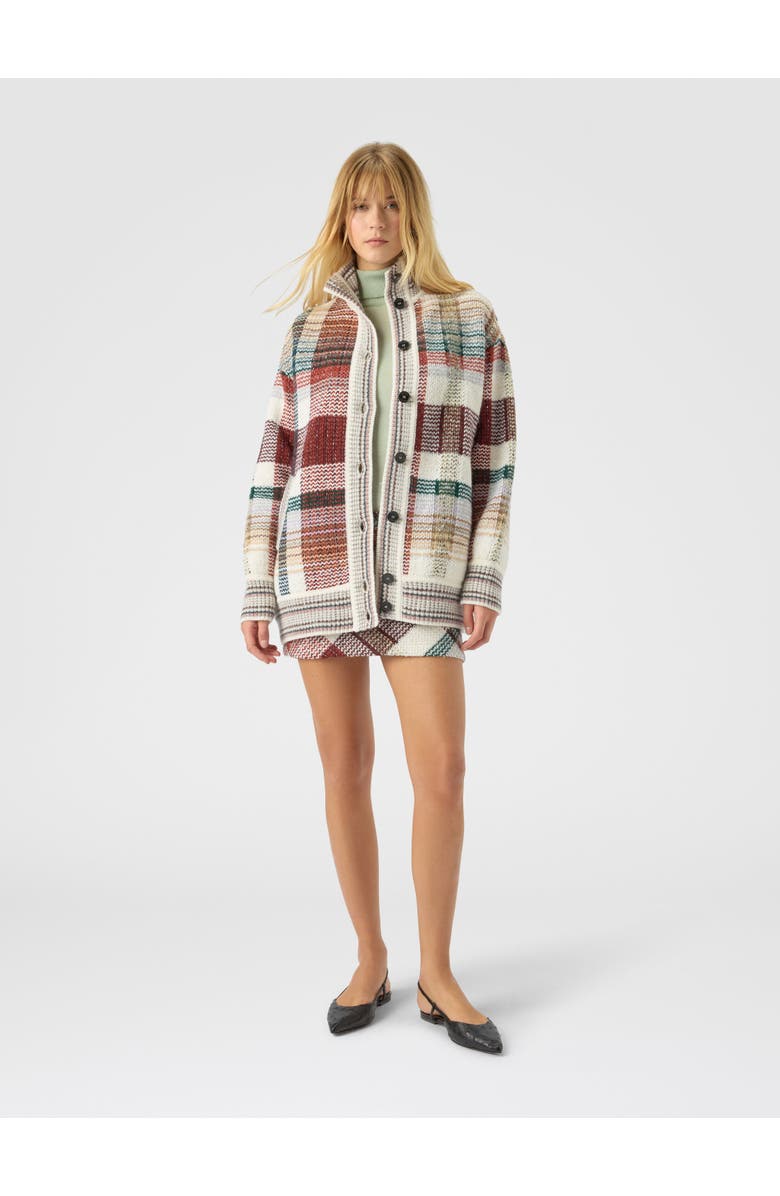 Missoni Oversized Buttoned Cardigan With Check Pattern, Alternate, color, White
Burgundy