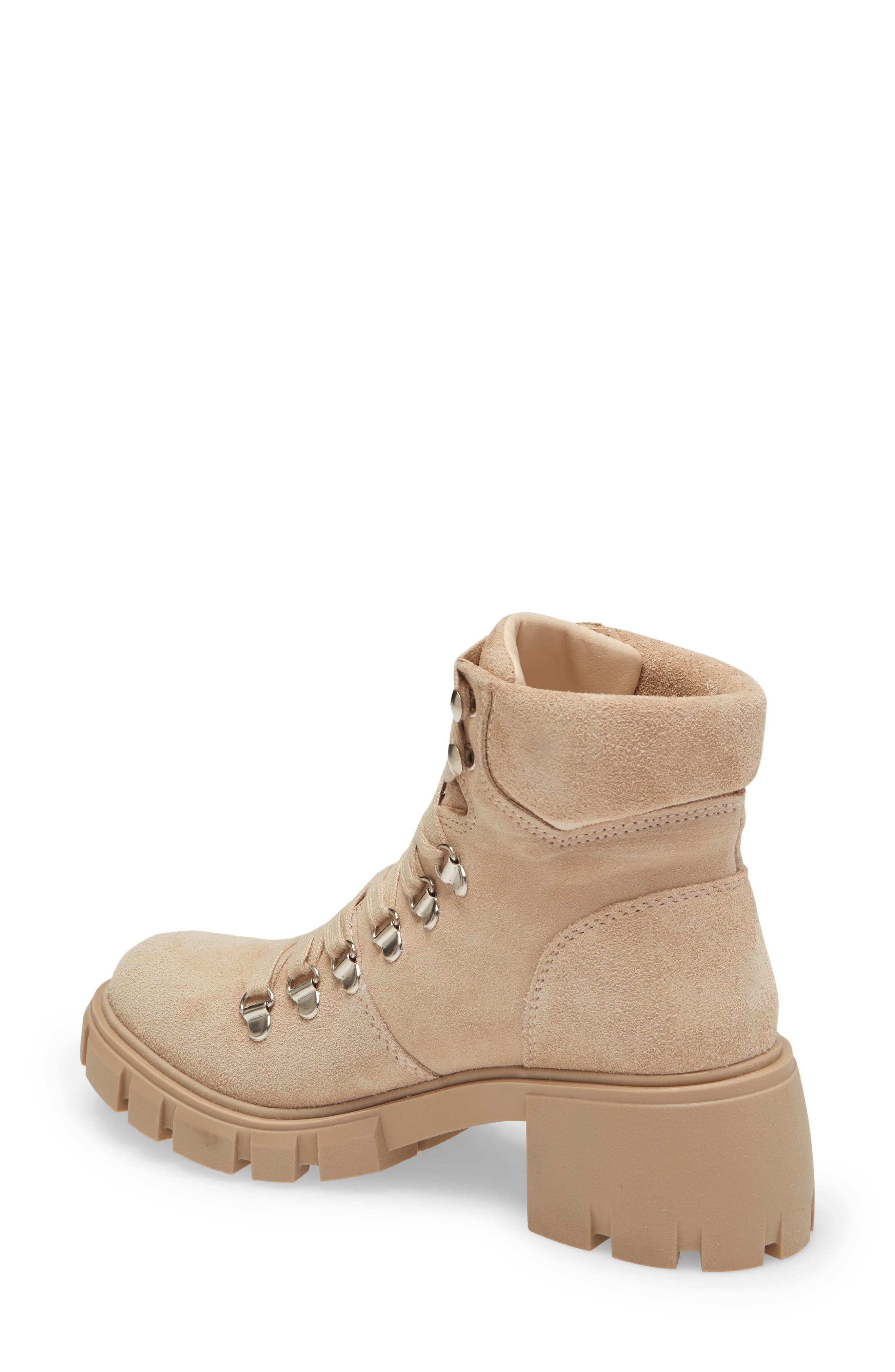 Hint Lace-Up Boot, Alternate, color, SAND SUEDE