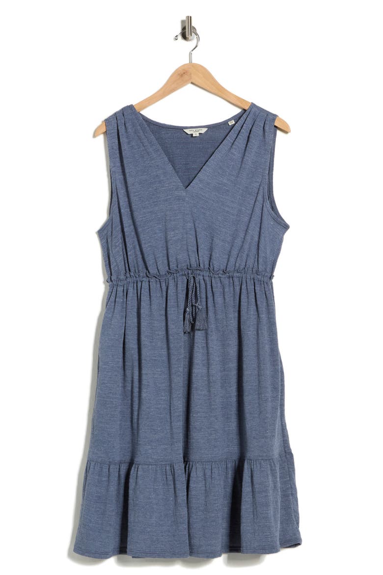 Sleeveless Tiered Dress, Alternate, color, DENIM-DENIM