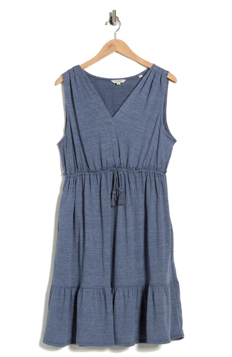 MAX STUDIO Sleeveless Tiered Dress, Main, color, Denim-Denim