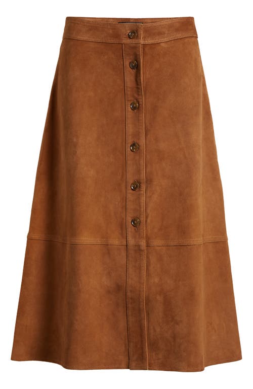 PAIGE PAIGE TERRASSA SUEDE A-LINE SKIRT 