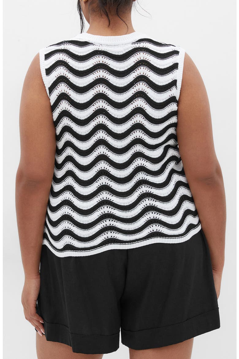 Cornelia Wave Openwork Top, Alternate, color, WAVE