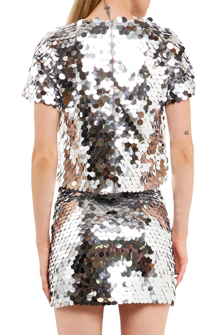 Sequin Top, Alternate, color, SILVER