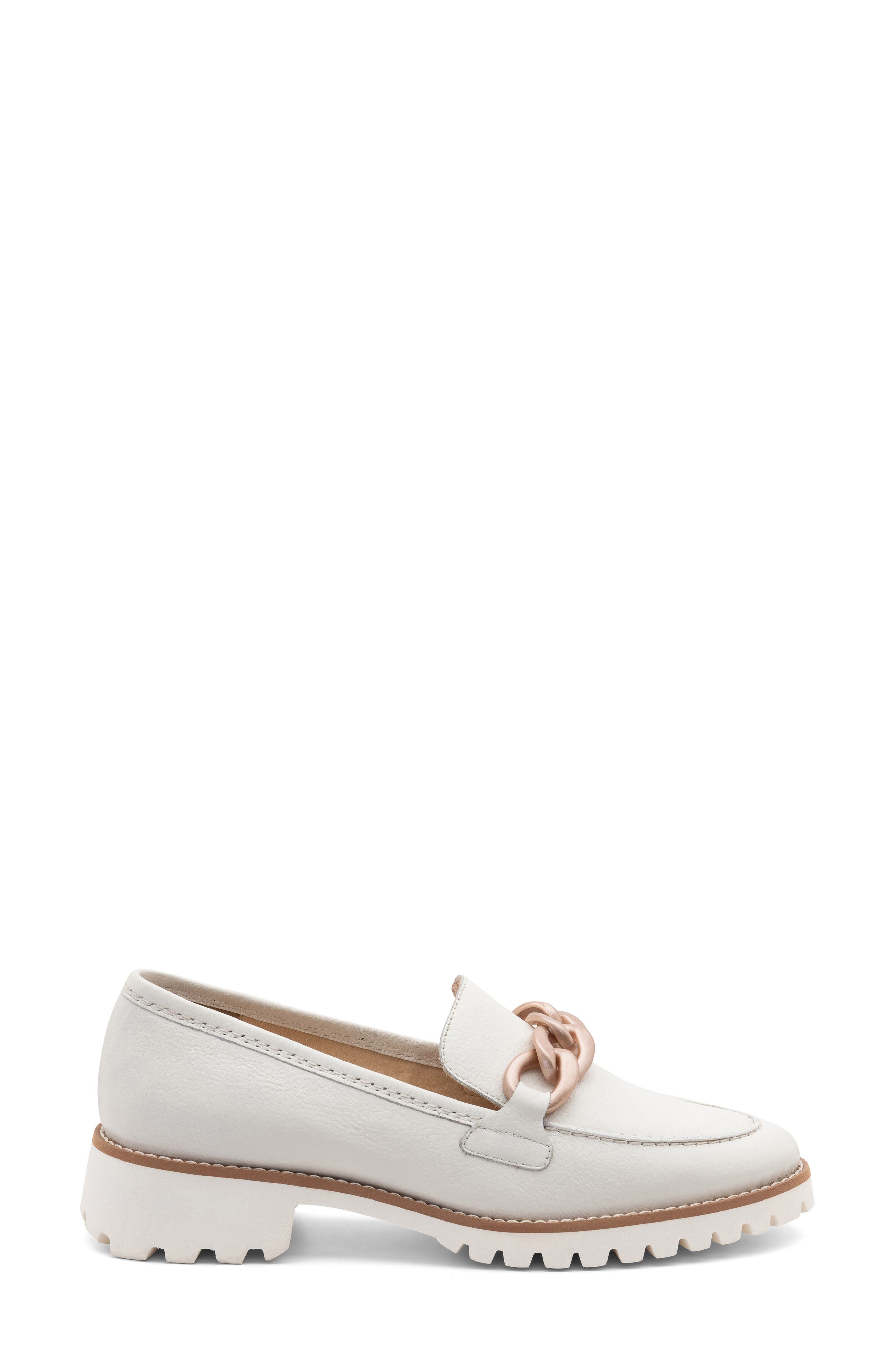 Kiana Lug Sole Loafer, Alternate, color, CREAM CALF
