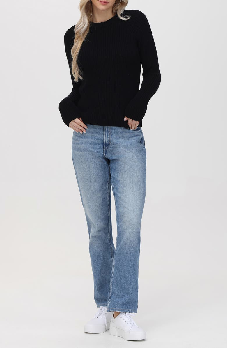 525 america Jane Cotton Sweater, Alternate, color, Black