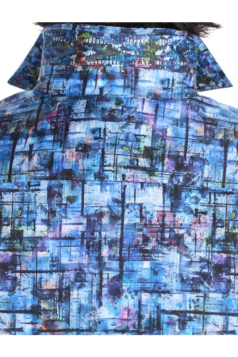 Big & Tall Multi Abstract Print Sport Shirt, Alternate, color, MULTI