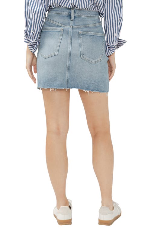 Silver Jeans Co. Cutoff Denim Miniskirt In Indigo