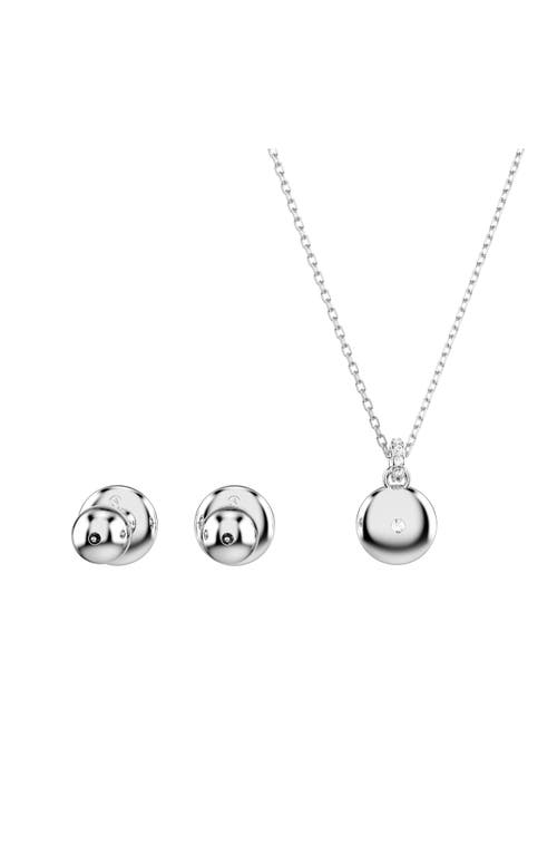 Swarovski Sublima Crystal Pendant Necklace & Stud Earrings Set