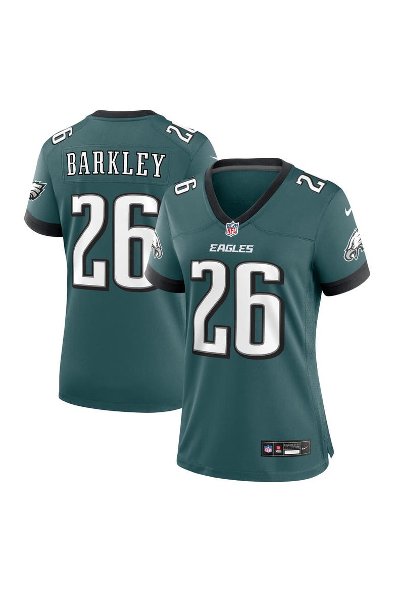 Women's Nike Saquon Barkley Midnight Green Philadelphia Eagles Game Player Jersey, Main, color, Green
