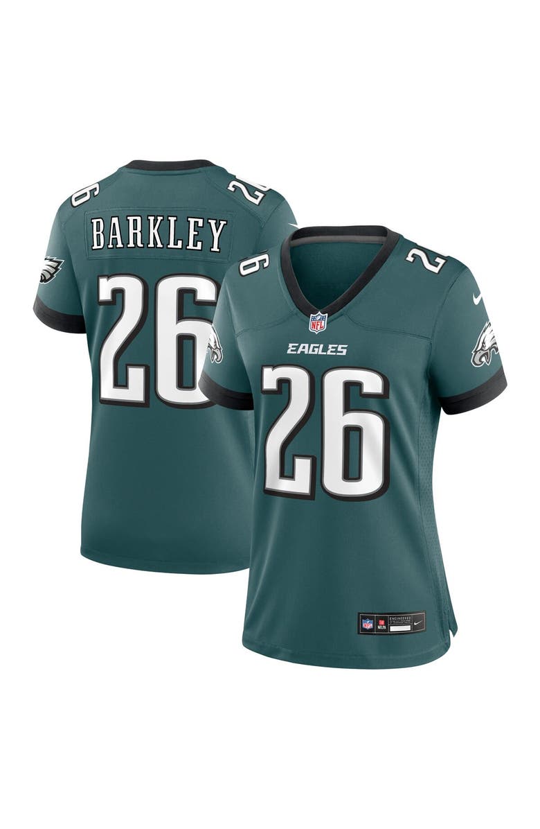Nike Women's Nike Saquon Barkley Midnight Green Philadelphia Eagles Game Player Jersey, Main, color, Green