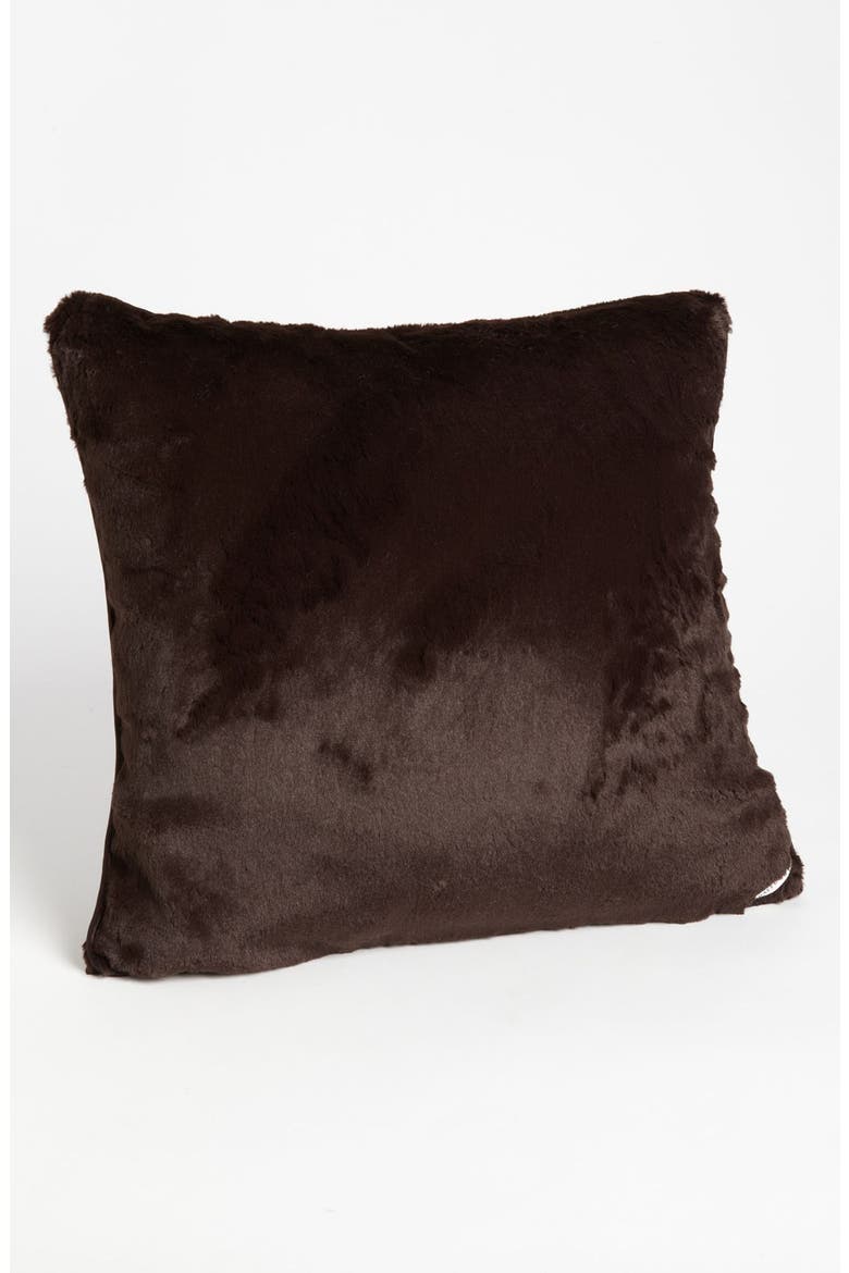 'Luxe' Throw Pillow, Main, color, CHOCOLATE