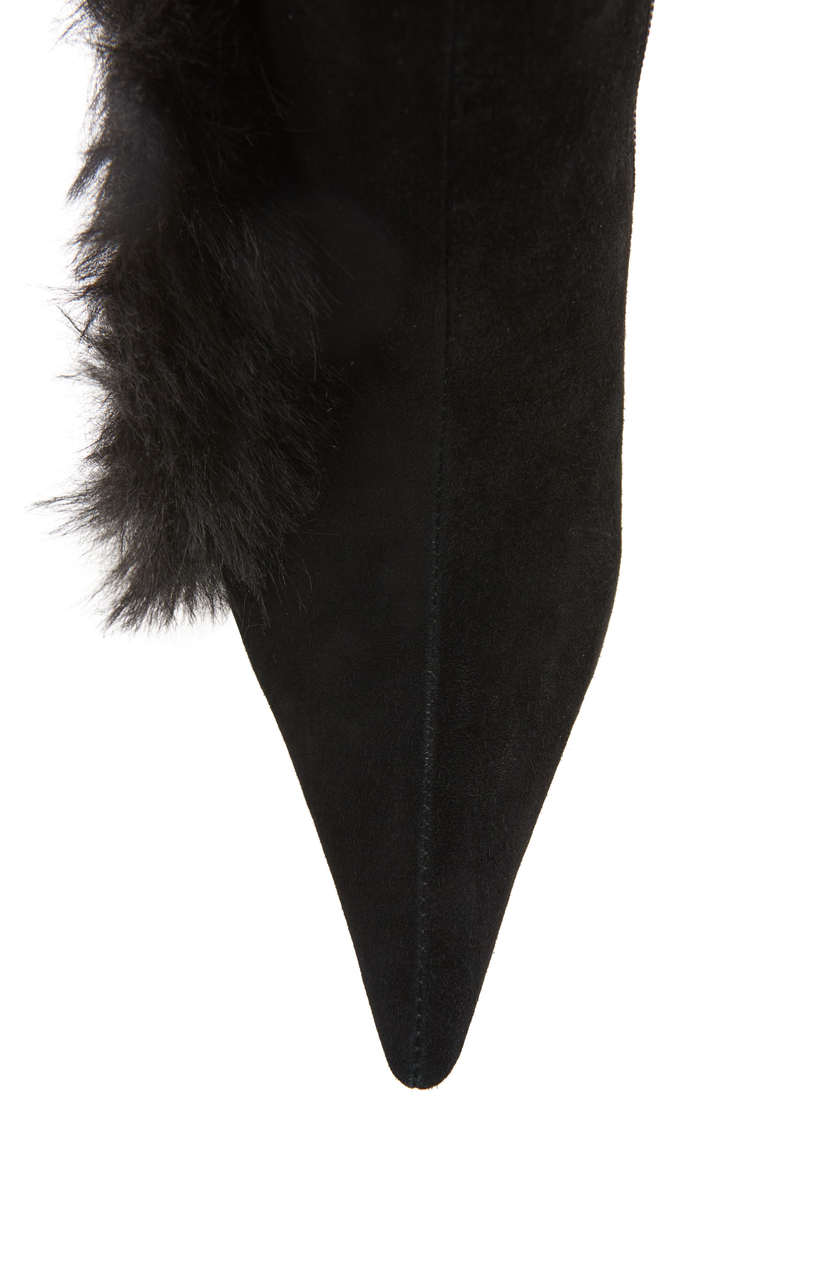 Jeffrey Campbell Fluffmeknot Pointed Toe Boot, Alternate, color, 