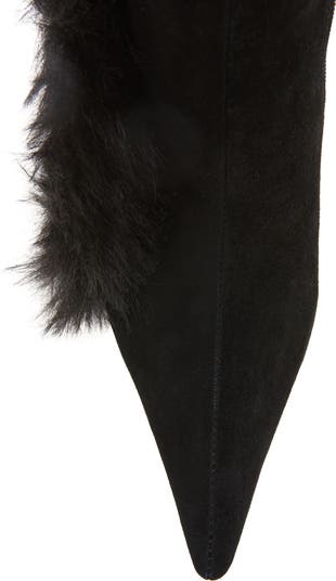 Capital F Genuine Calf Hair Wedge Sandal